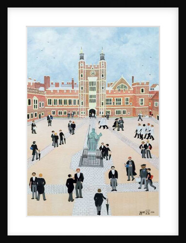 Eton College School Yard, 1991 by Judy Joel