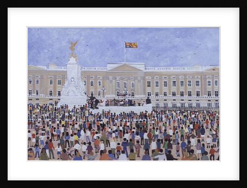 Crowds around the Palace, 1995 by Judy Joel