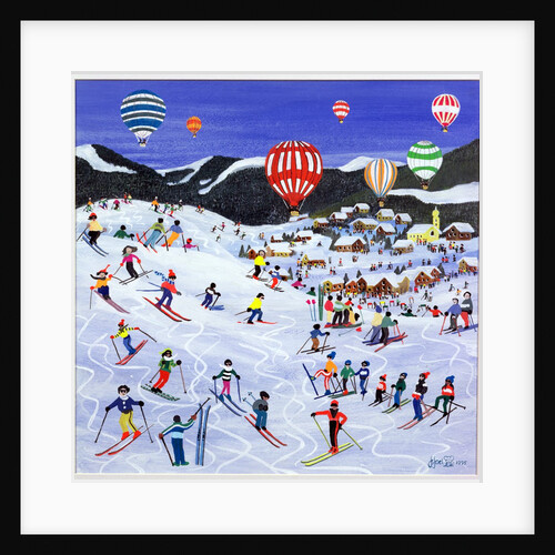 Ballooning over the piste, 1995 by Judy Joel