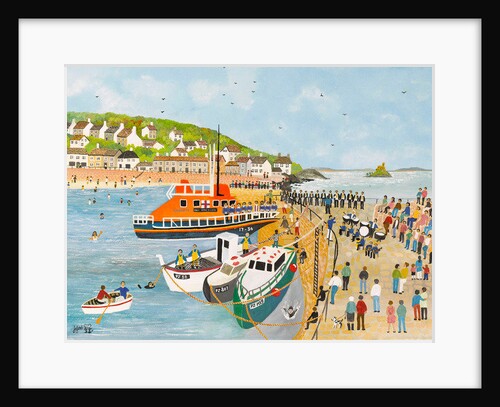 Blessing of the Lifeboat at Mousehole, 2013 by Judy Joel