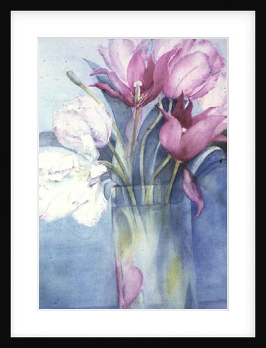 Pink Parrot Tulips and Marlette by Karen Armitage