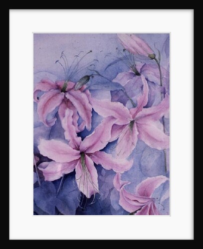 Lilies, pink Auratum by Karen Armitage