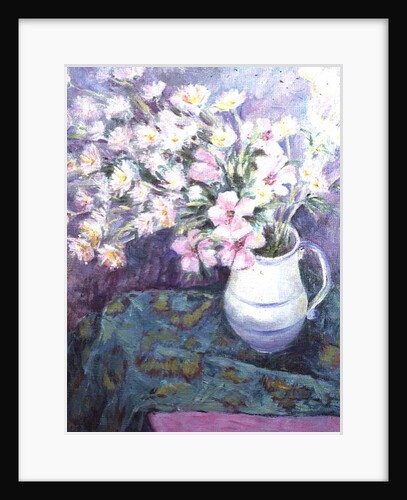 Pink Flowers in a Jug by Karen Armitage