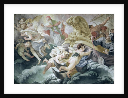 The Storm Miraculously Calmed on Contact with the Medallion of Pius V by Niccolo Francesco Lapi