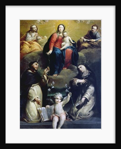 The Madonna of the Rosary with SS Dominic, Catherine, Mary Magdalene, and Joseph, 1732 by Luigi Crespi