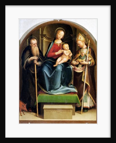 Madonna and Child with St. Anthony Abbot and St. Nicholas of Bari, 1520 by Italian School