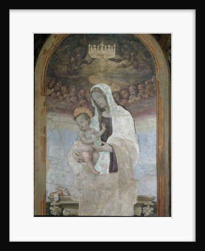 The Madonna and Child, a detail from the tabernacle of the Canto al Mercatale, 1498 by Filippino Lippi