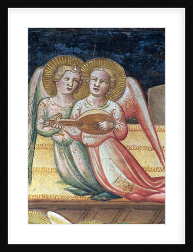 Two Musical Angels, a detail from The Life of the Virgin and the Sacred Girdle by Agnolo Gaddi