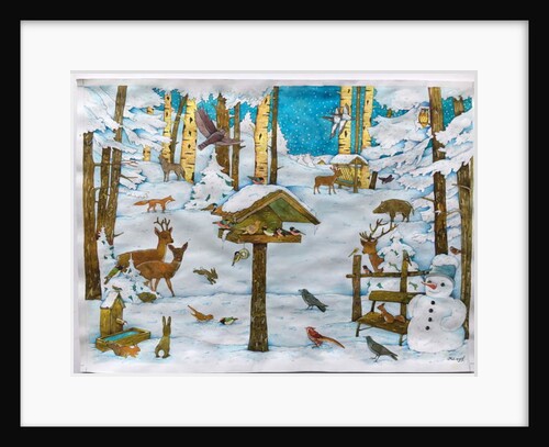 Winter in the forest by Christian Kaempf