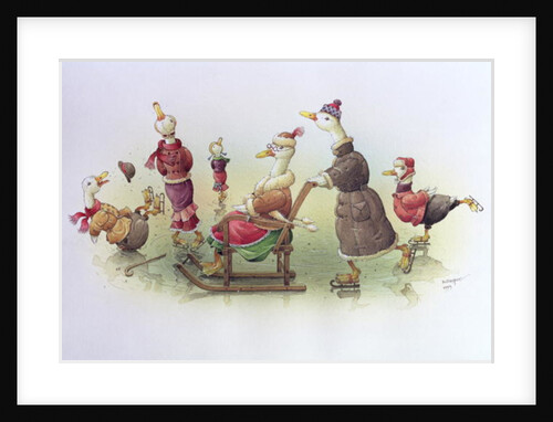 Ducks on Skates by Kestutis Kasparavicius