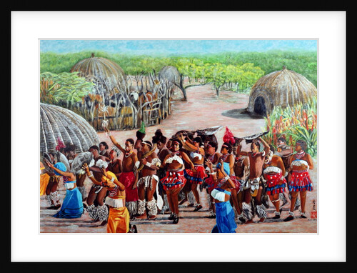 Zulu Celebration, 1989 by Komi Chen