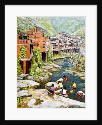 Village by the River, 1992 by Komi Chen