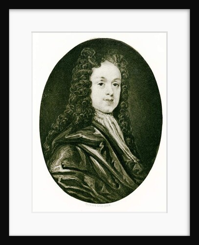 Portrait miniature of John White, c.1719 by Bernard III Lens