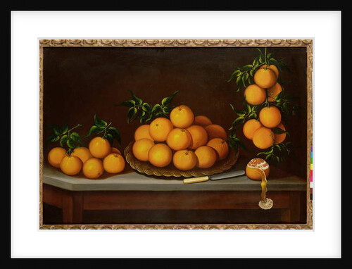 Still life with oranges, 1679 by Francisco de Vargas