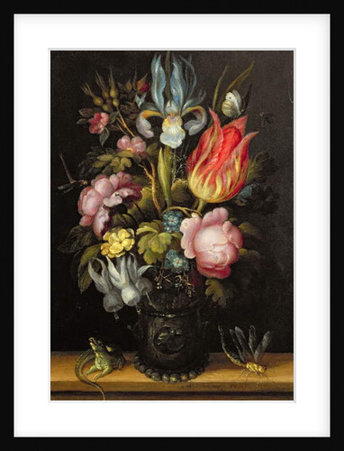 Flower-piece with a Roemer, c.1615 by Roelandt Jacobsz. Savery