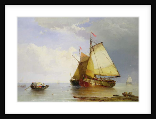 Shipping in a Calm, 1869 by James Webb