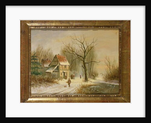 Winter scene by Jacob Jan Coenraad Spohler