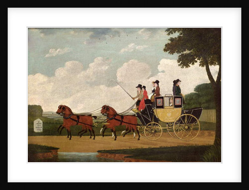 The Royal Mail Coach, Chelmsford to London, 1799 by John Cordrey
