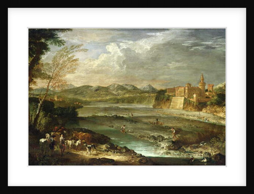 The Valley of Trebbia with the Castle of Rivalta, c. 1720 by Giovanni Paolo Pannini or Panini