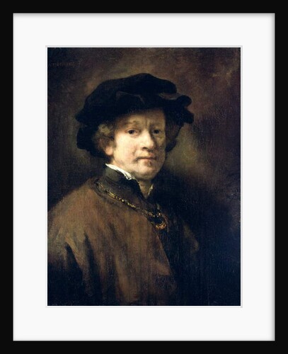 Self Portrait with Cap and Gold Chain, 1654 by Rembrandt Harmensz. van Rijn
