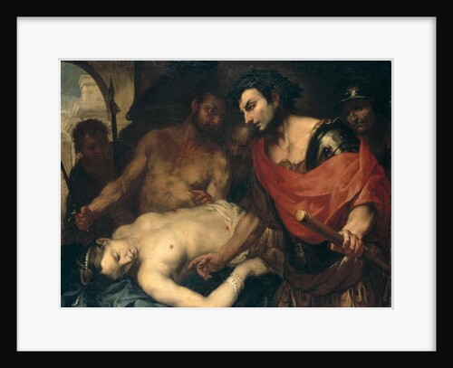 Nero with the corpse of his Mother Agrippina by Antonio Zanchi