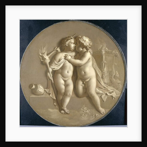 Two Putti with Flames of Love 'Allegory of Love', 1696 by Adriaan van der Werff