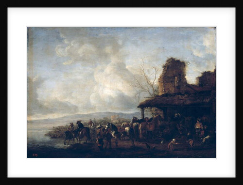 The Stable of a Dilapidated House, c.1640 by Philips Wouwermans or Wouwerman