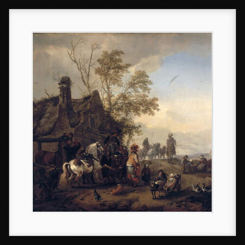 A Dappled Horse outside the Smithy by Philips Wouwermans or Wouwerman