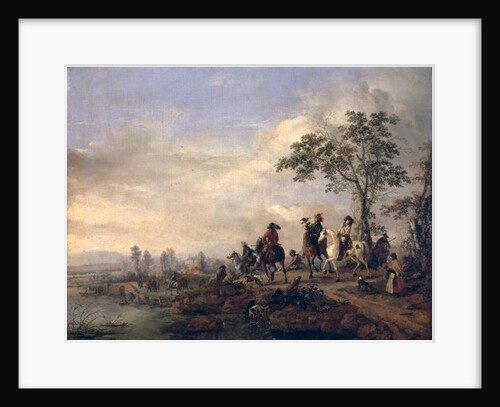 Falconers Return Home from the Hunt, 1658-60 by Philips Wouwermans or Wouwerman