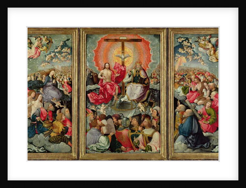 Triptych with Adoration of the Trinity, 1523 by Jacob Cornelisz van Oostsanen
