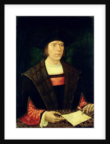 Portrait of a Man with a letter, 1515-20 by Jacob Cornelisz van Oostsanen