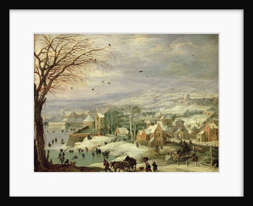 Village Landscape in Winter, c.1615-20 by Joos or Josse de The Younger Momper