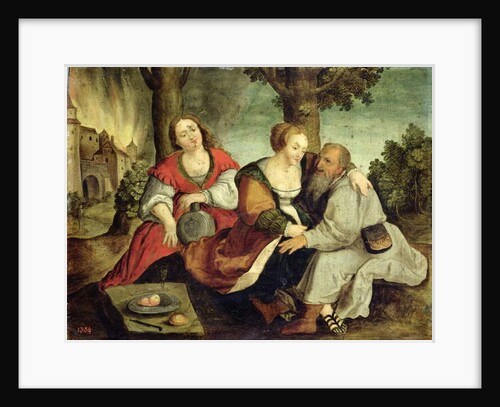 Lot and his Daughters, late 16th century by Dutch School