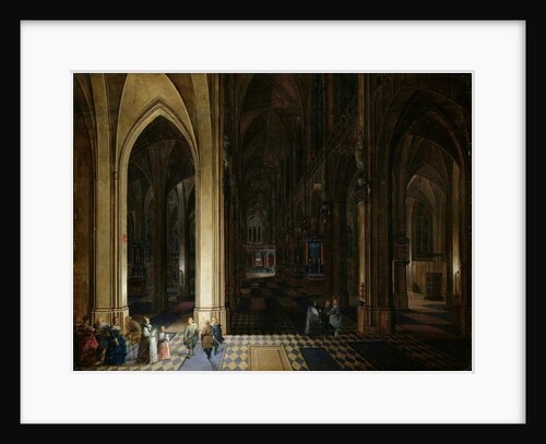 The Interior of Antwerp Cathedral by Candle and Torchlight by Pieter the Elder & Younger Neefs