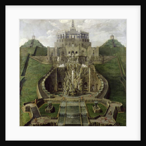 View from the 'Riesenkopf' Basins to the Octagon, after 1716 by Jan van Nickelen