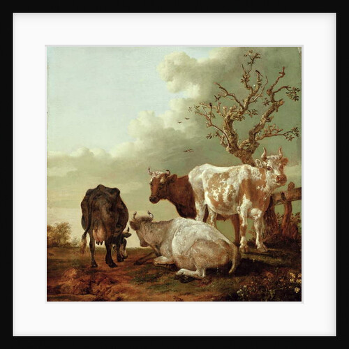 Four Cows in a Meadow, 1644 by Paulus Potter