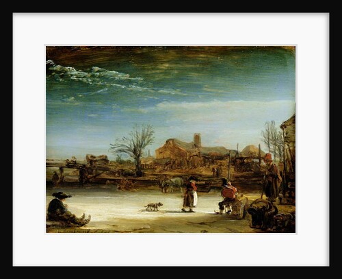 Winter Landscape, 1646 by Rembrandt Harmensz. van Rijn