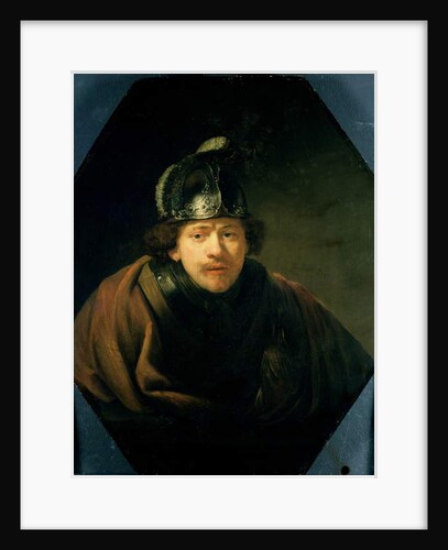 Self Portrait with Helmet, 1634 by Rembrandt Harmensz. van Rijn