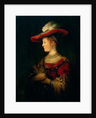 Portrait of Saskia van Uylenburgh by Rembrandt Harmensz. van Rijn