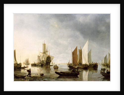 Harbour with Anchored Ships, 1655-60 by Hendrick Dubbels