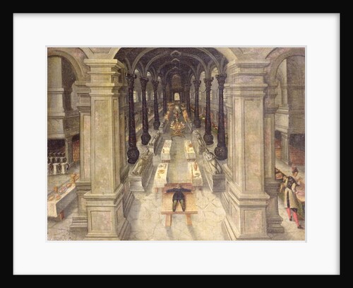 An Occult Funeral Meal in a Church, 1608 by Wendel Dockler or Doechler