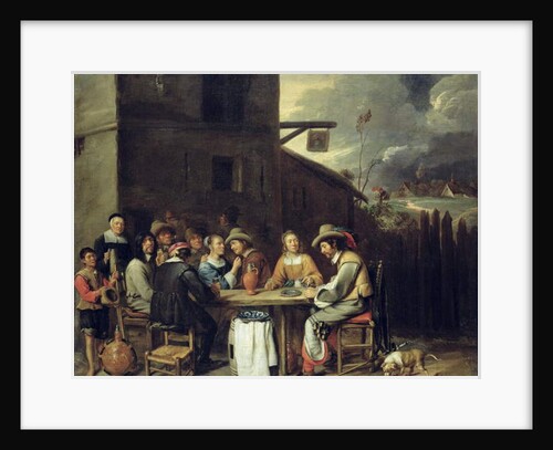 Companions Carousing in front of a Tavern, 1640-50 by Joos van Craesbeeck