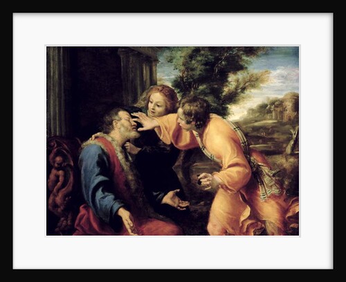 The Young Tobias Heals his Blind Father, c.1600 by Annibale Carracci