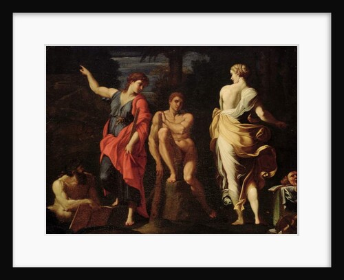 Hercules at the Crossroads by Annibale (Copy) Carracci