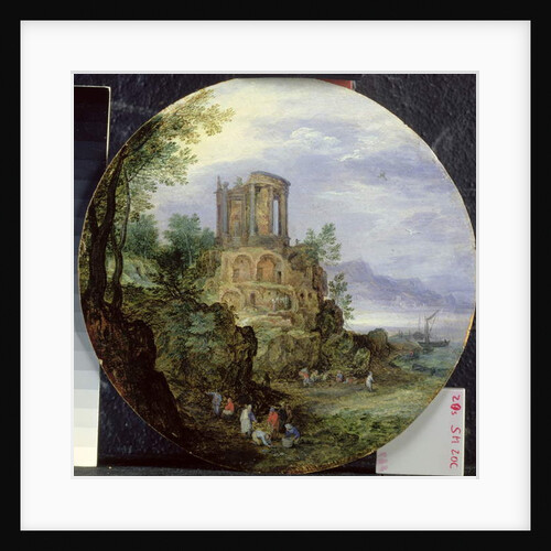 South Coast Landscape with the Temple of Vesta in Tivoli, 1595 by Jan the Elder Brueghel