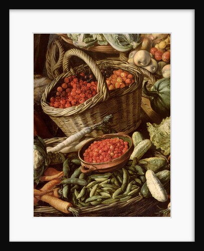 Detail of Still Life with Fruit, Vegetables and a Market Woman, 1564 by Joachim Beuckelaer or Bueckelaer