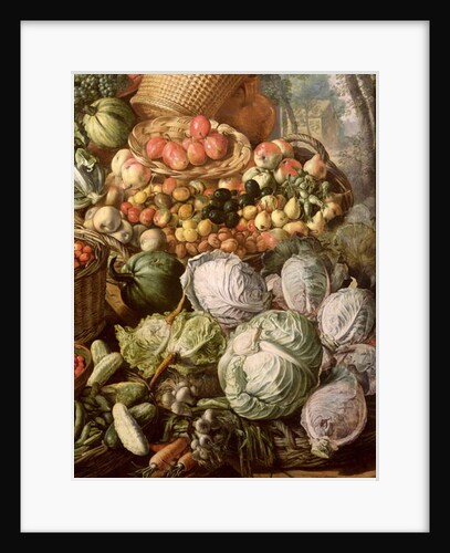 Detail of Still Life with Fruit, Vegetables and a Market Woman, 1564 by Joachim Beuckelaer or Bueckelaer