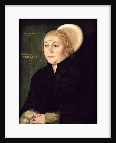 Portrait of Magdalena Neudorffer 1527 by Barthel Beham