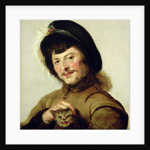 A Young Man with a Cat, 1635 by Frans (Follower of) Hals