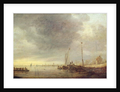 Landscape with River and Ferry, 1646 by Jan Josephsz van Goyen